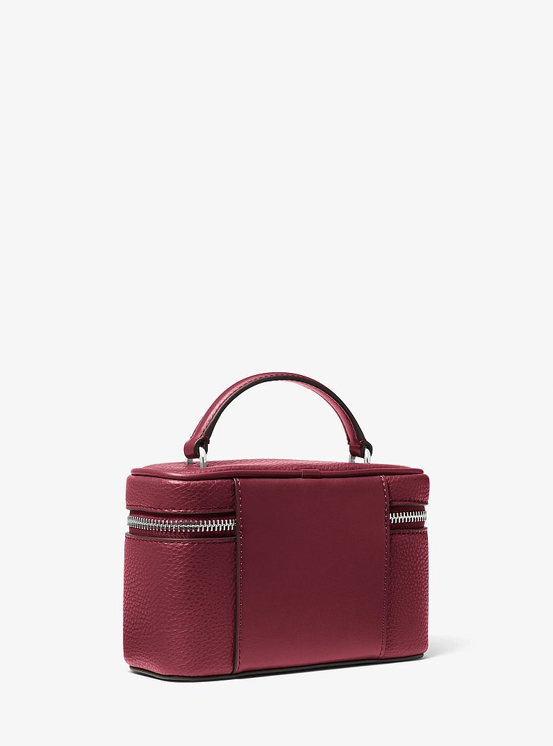 Vivi Small Vanity Crossbody Bag in MAROON | Michael Kors