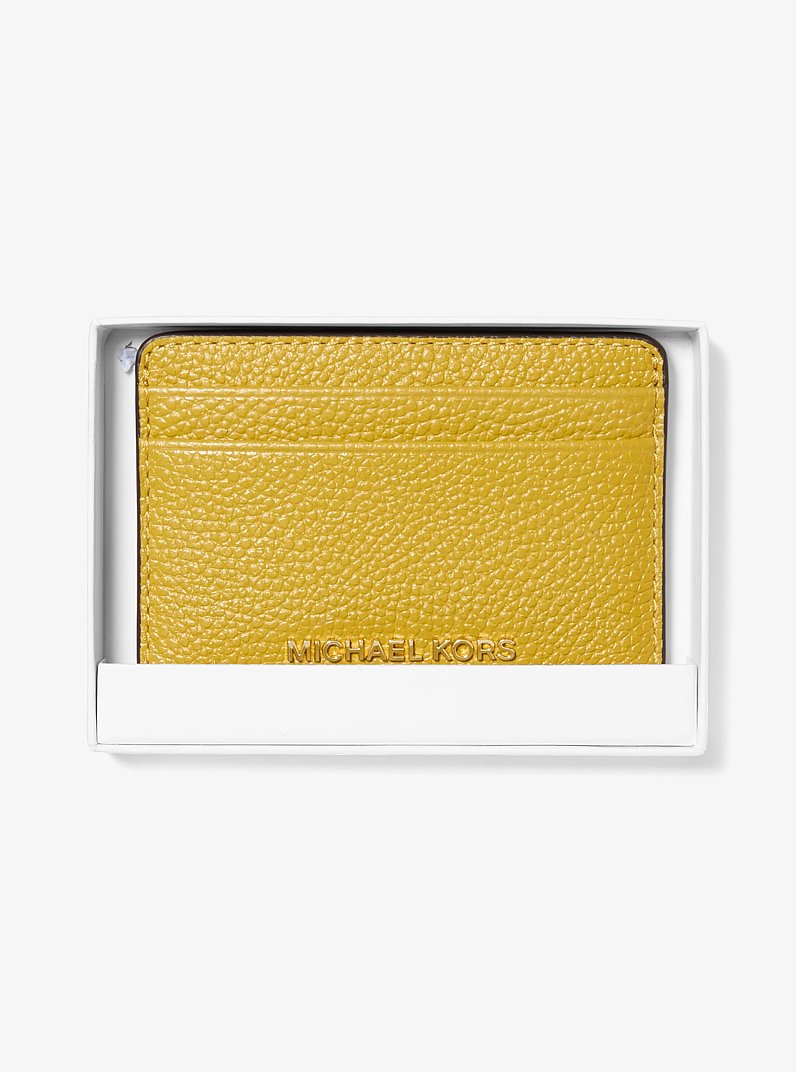 Pebbled Leather Card Case