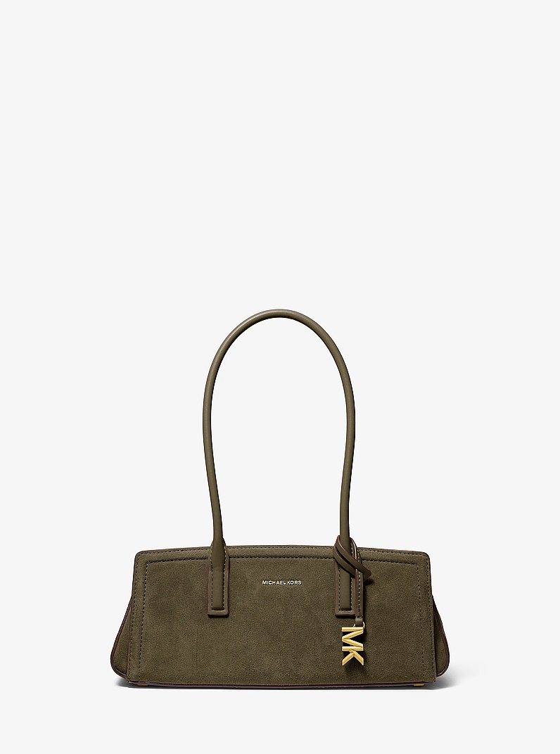 Laila Small Suede Shoulder Bag in LODEN | Michael Kors