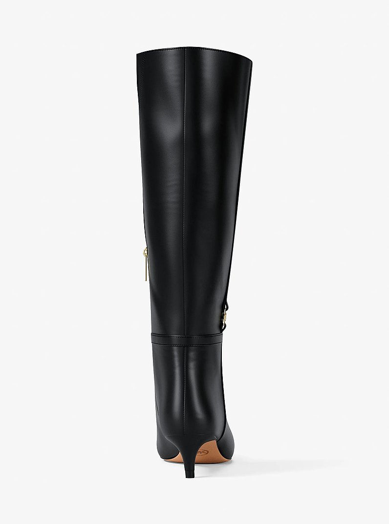 Nalia Kitten-Heel Boot in BLACK | Michael Kors
