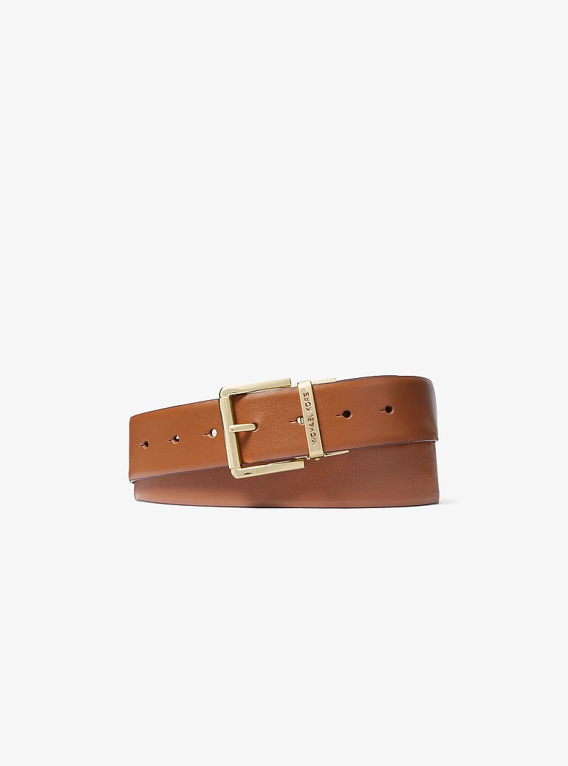 4-in-1 Logo Box Belt Set in VANILLA/LUGGAGE | Michael Kors