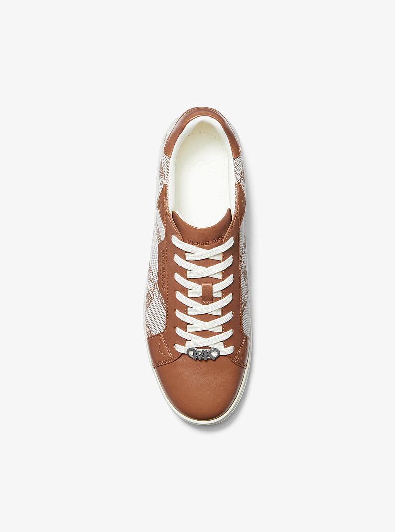 Keating Empire Logo Jacquard And Leather Sneaker