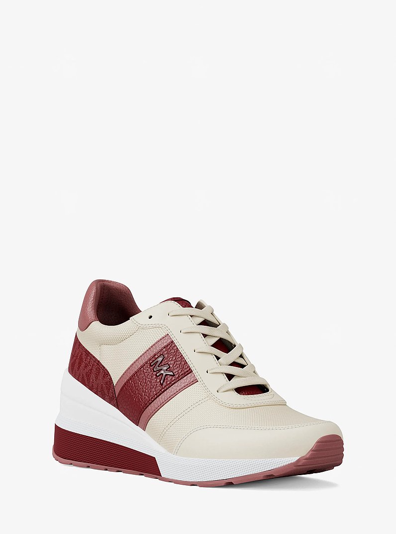 Sneaker Mabel in materiale misto in ROSSO INTENSO | Michael Kors