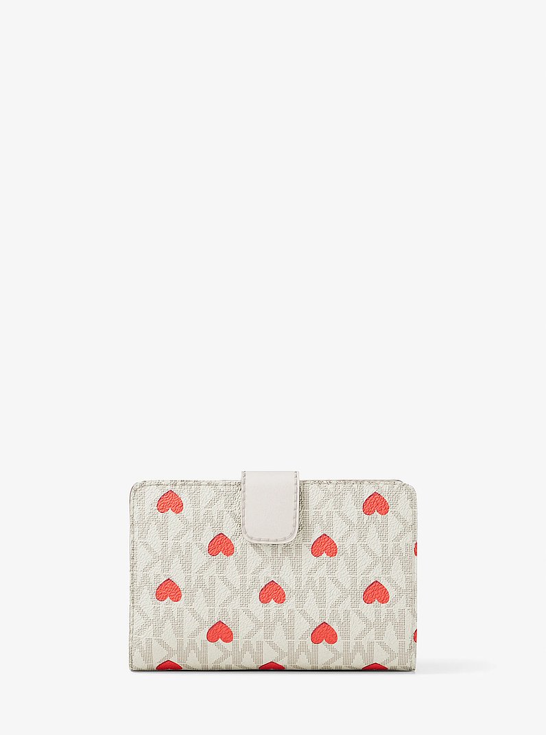 Jet Set Medium Printed Signature Logo Bi-Fold Wallet in LT  Michael Kors Cooper Jet Set Medium Bifold Printed Signature
Logo Wallet- nwt main image 0