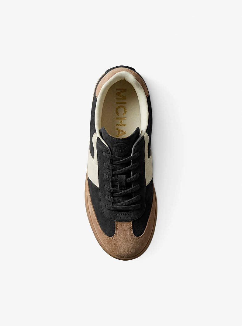 Sneaker Jovie aus Wildleder in Blockfarben in SCHWARZ COMBO | Michael Kors