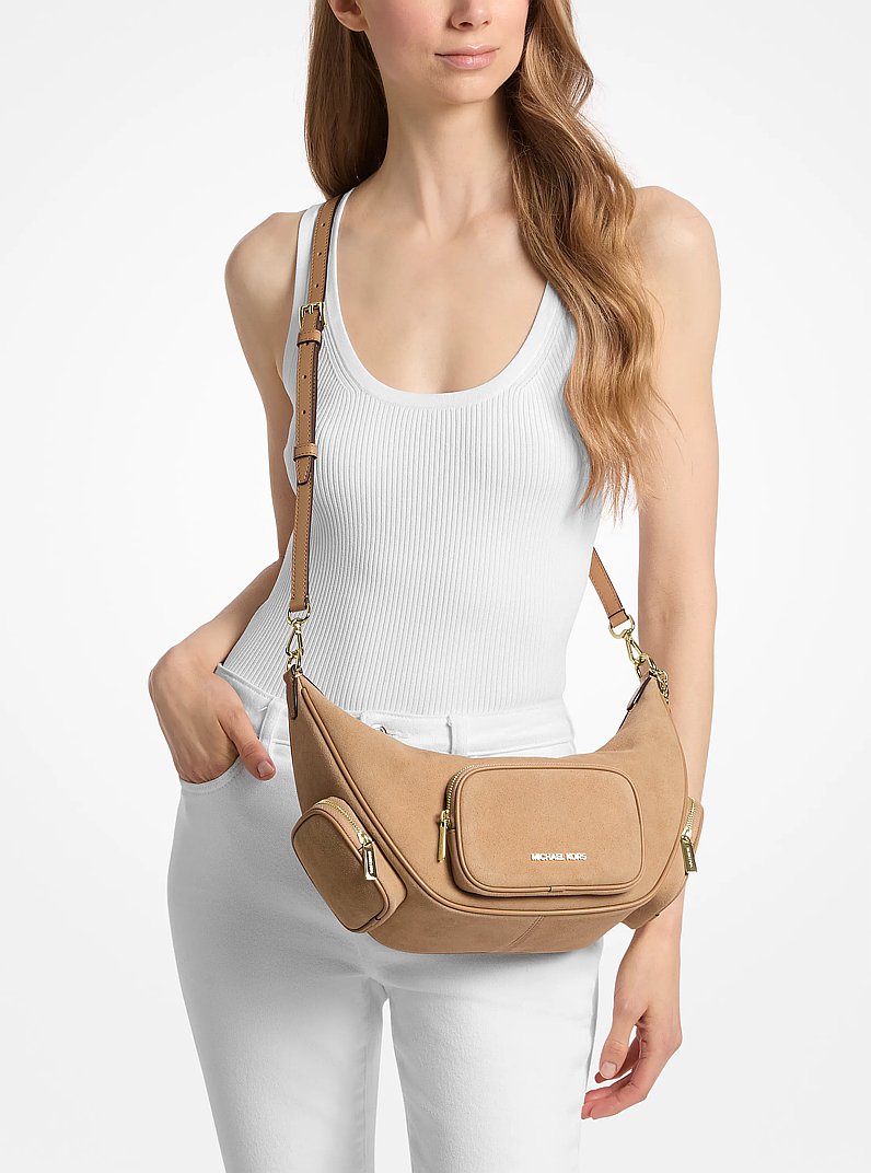 Merritt Medium Convertible Crossbody Bag in CAMEL | Michael Kors