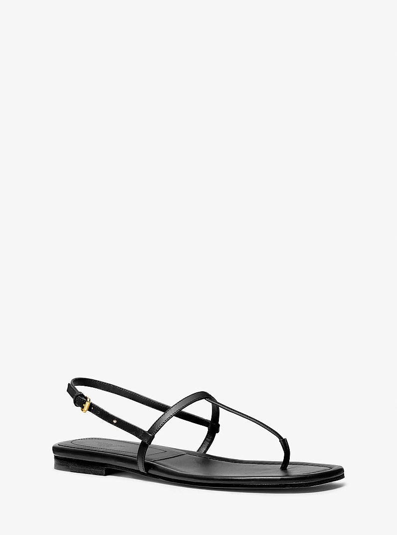 Sandalia Ali de piel in NEGRO | Michael Kors