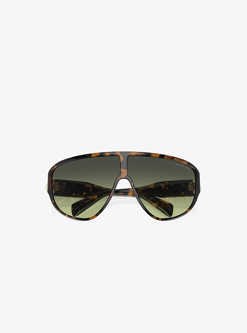 Empire Shield Sunglasses in TORTOISE | Michael Kors