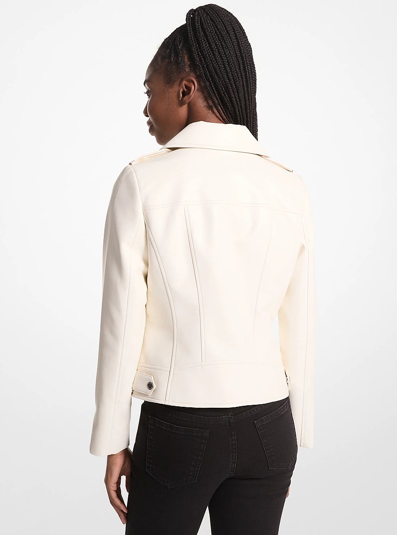 Moto Jacket in WHITE | Michael Kors