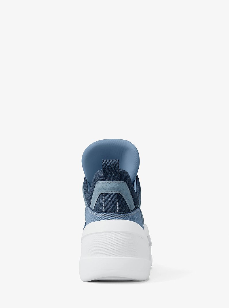 Olympia Denim Trainer in MEDIUM BLUE WASH | Michael Kors