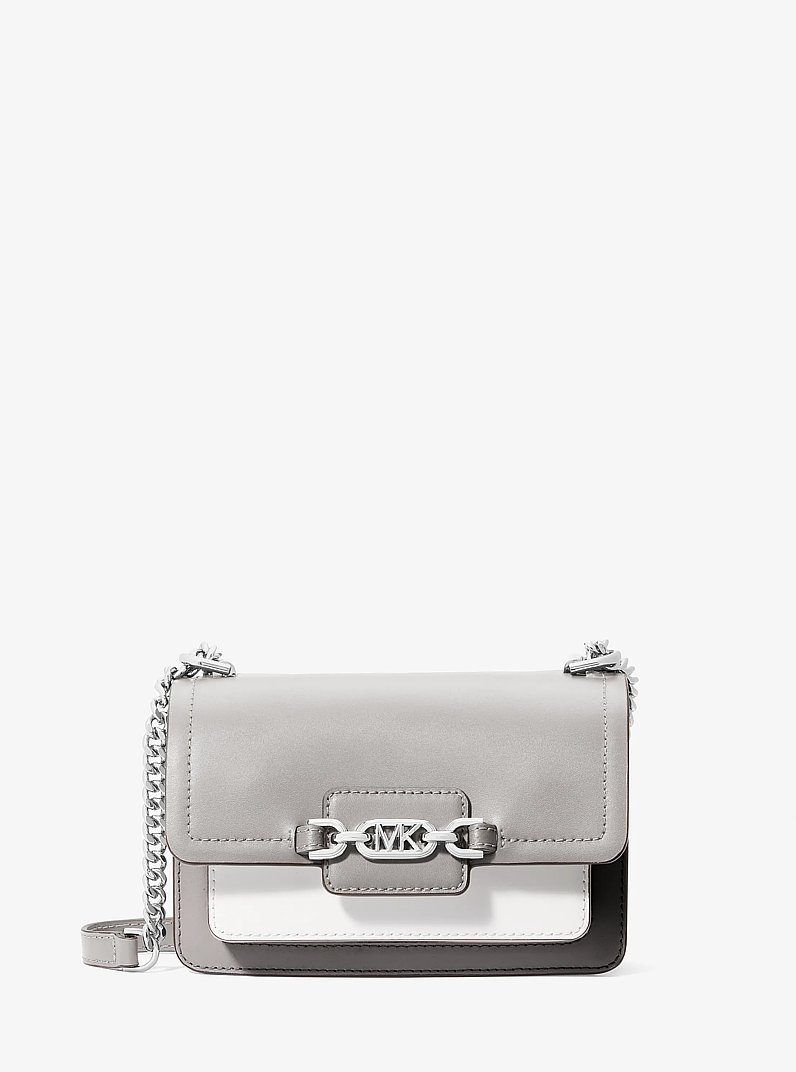 Borsa a tracolla Heather extra-small con logo in ARDESIA CANGIANTE | Michael Kors