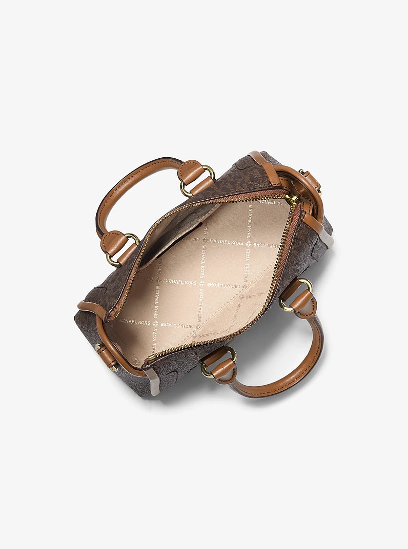 Carine Extra-Small Logo Satchel in BROWN - Sale | Michael Kors [US]