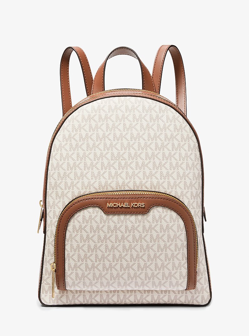 Jaycee Medium Logo Backpack in VANILLA | Michael Kors
