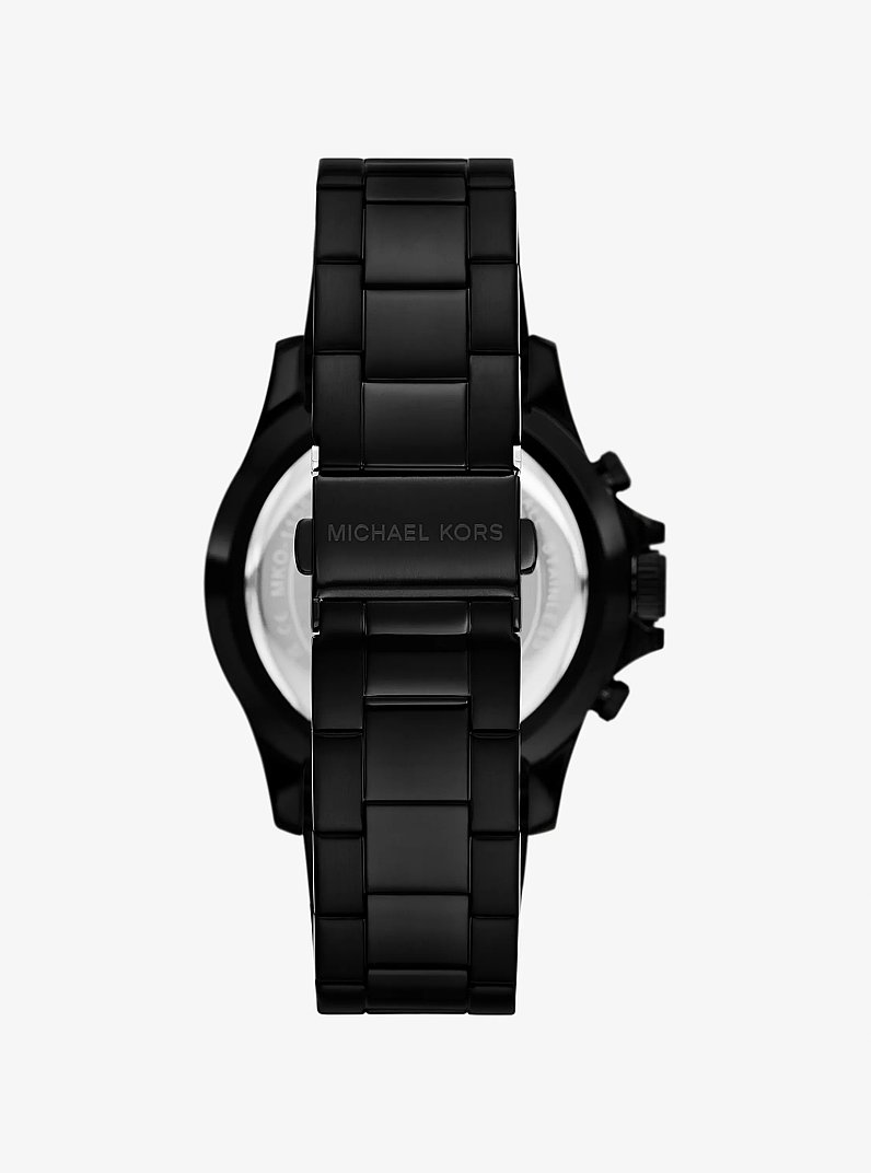 Oversized Everest Black-Tone Watch in RED CLAY - Sale | Michael