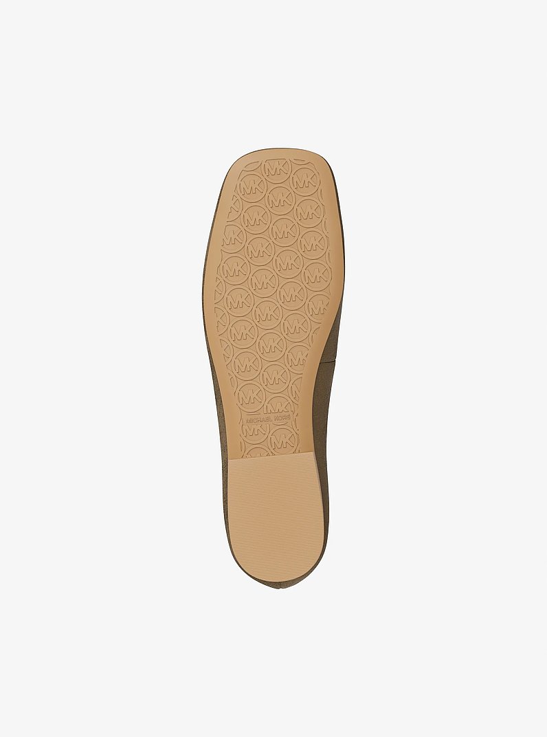 Milan Suede Ballet Flat in HUSK | Michael Kors