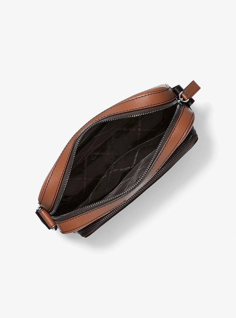 Bandolera utilitaria Cooper de cuero granulado in LUGGAGE | Michael Kors