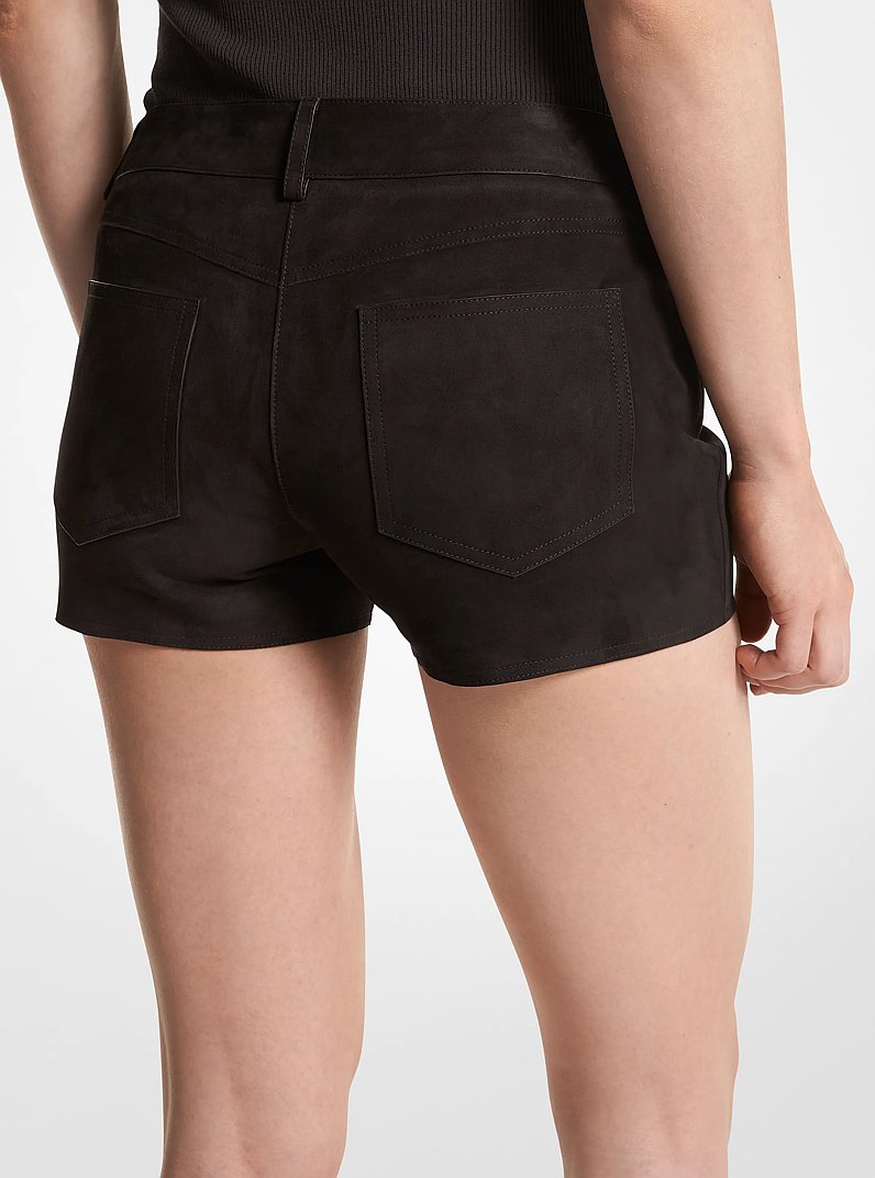 Samantha Suede Shorts in CHOCOLATE | Michael Kors