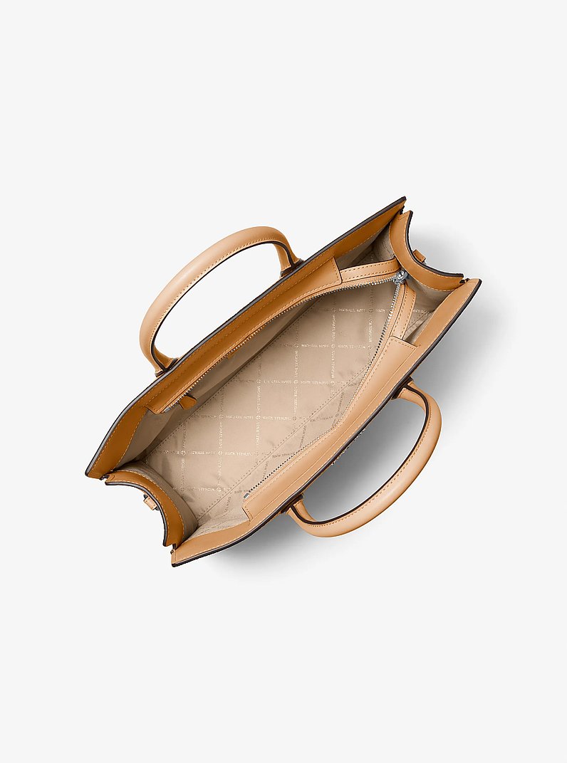 Texturierte Henkeltasche Scarlett Medium in ERDNUSS | Michael Kors