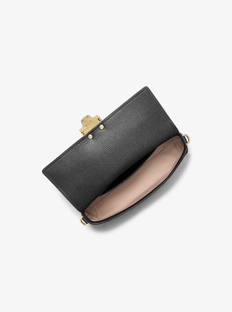 Bolso de hombro transformable Addie mediano de piel in NEGRO | Michael Kors