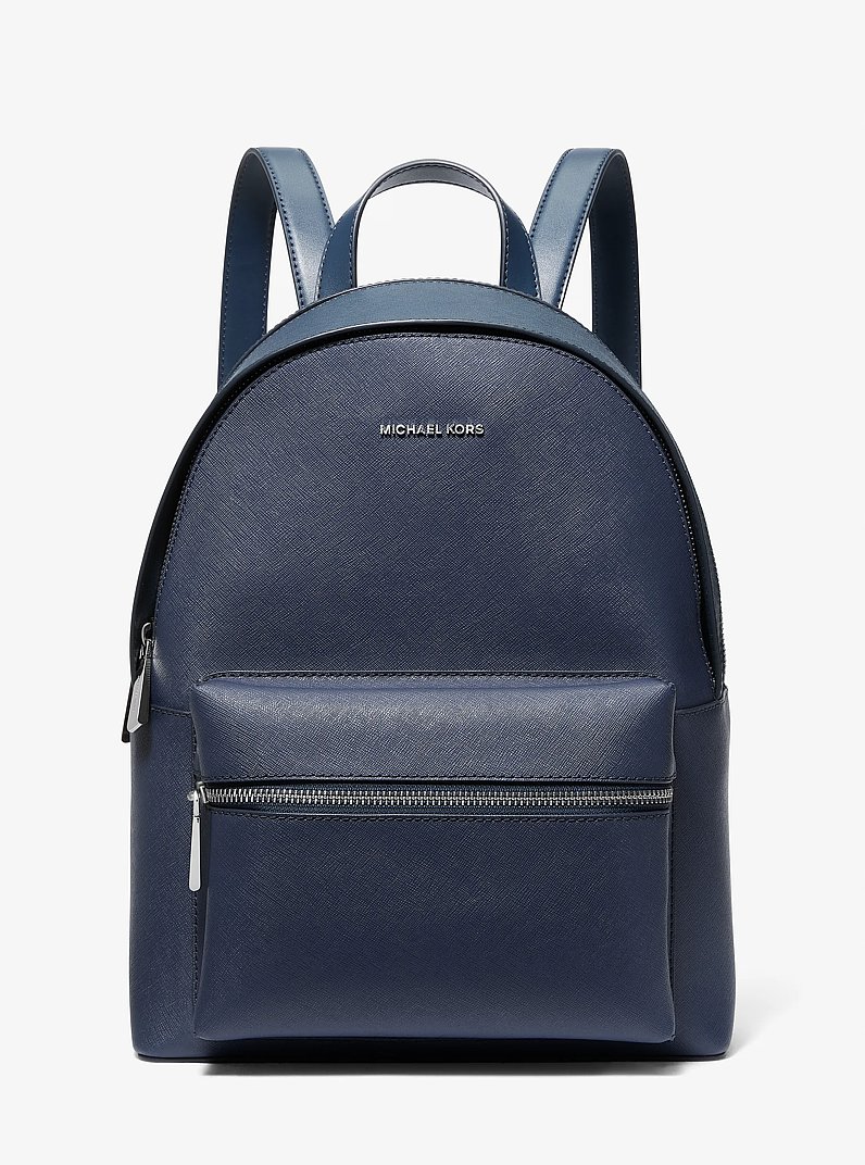 Mochila Sally mediana 2 en 1 de piel saffiano in AZUL MARINO | Michael Kors