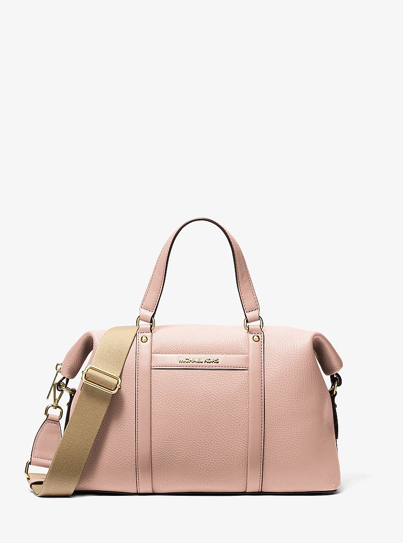 Beck Medium Leather Satchel in SOFT PINK | Michael Kors