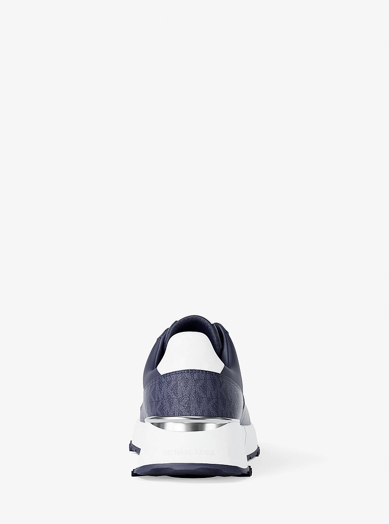 Jaime Mixed-Media Trainer in DRESS BLUES | Michael Kors