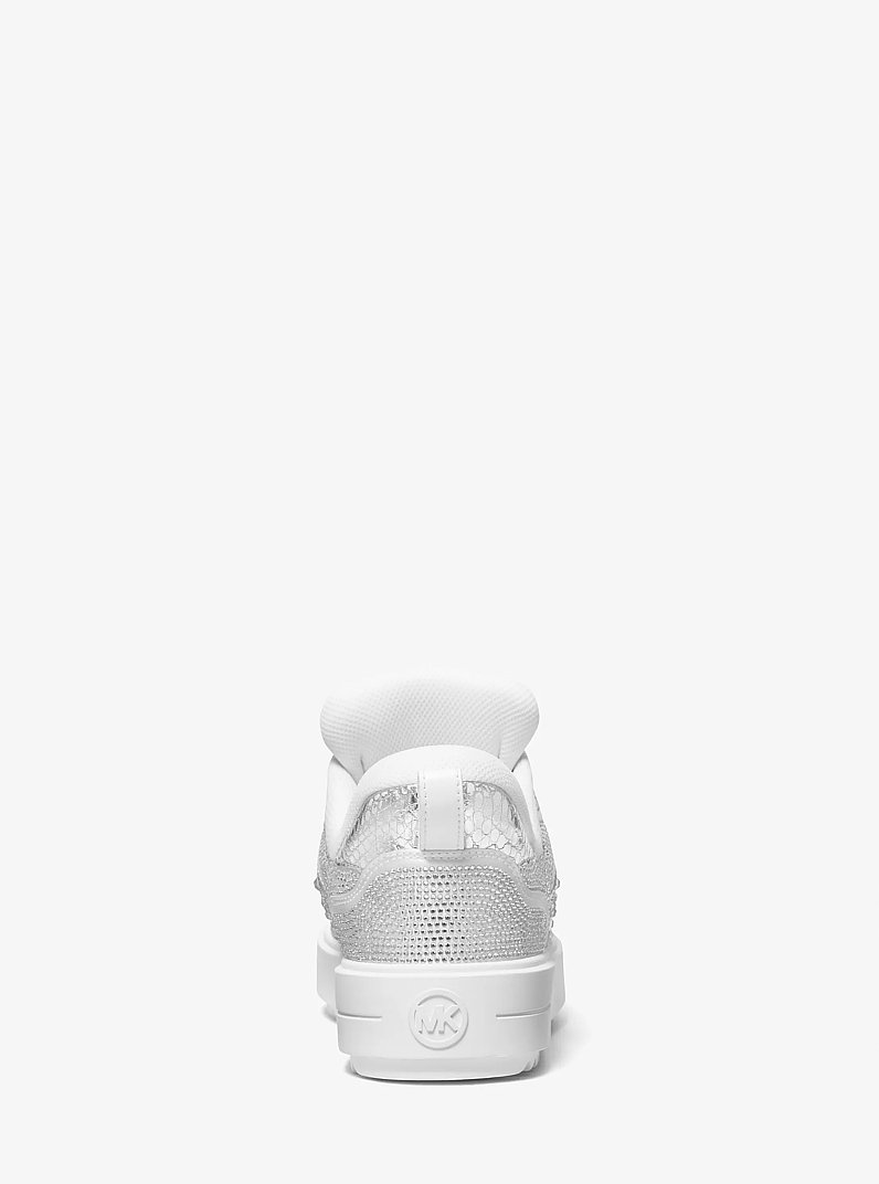 Rumi Embellished Platform Sneaker in BLANCO INTENSO | Michael Kors