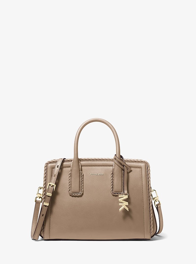 Laila Small Leather Satchel in BIRCH | Michael Kors Canada [CA]