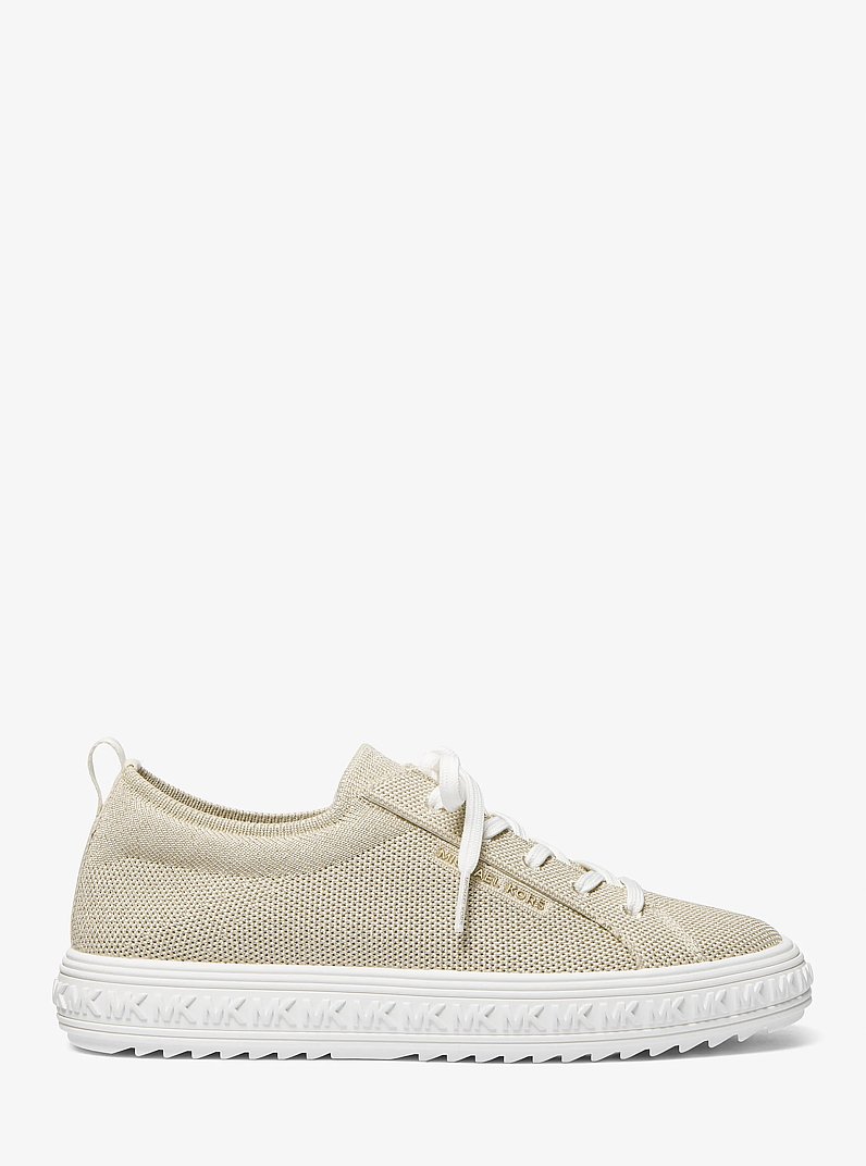 Grove Metallic Knit Sneaker in PALE GOLD | Michael Kors