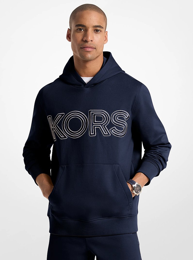 Hoodie en coton &agrave; logo in MINUIT | Michael Kors