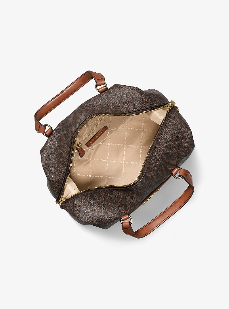 Beck Medium Signature Logo Satchel