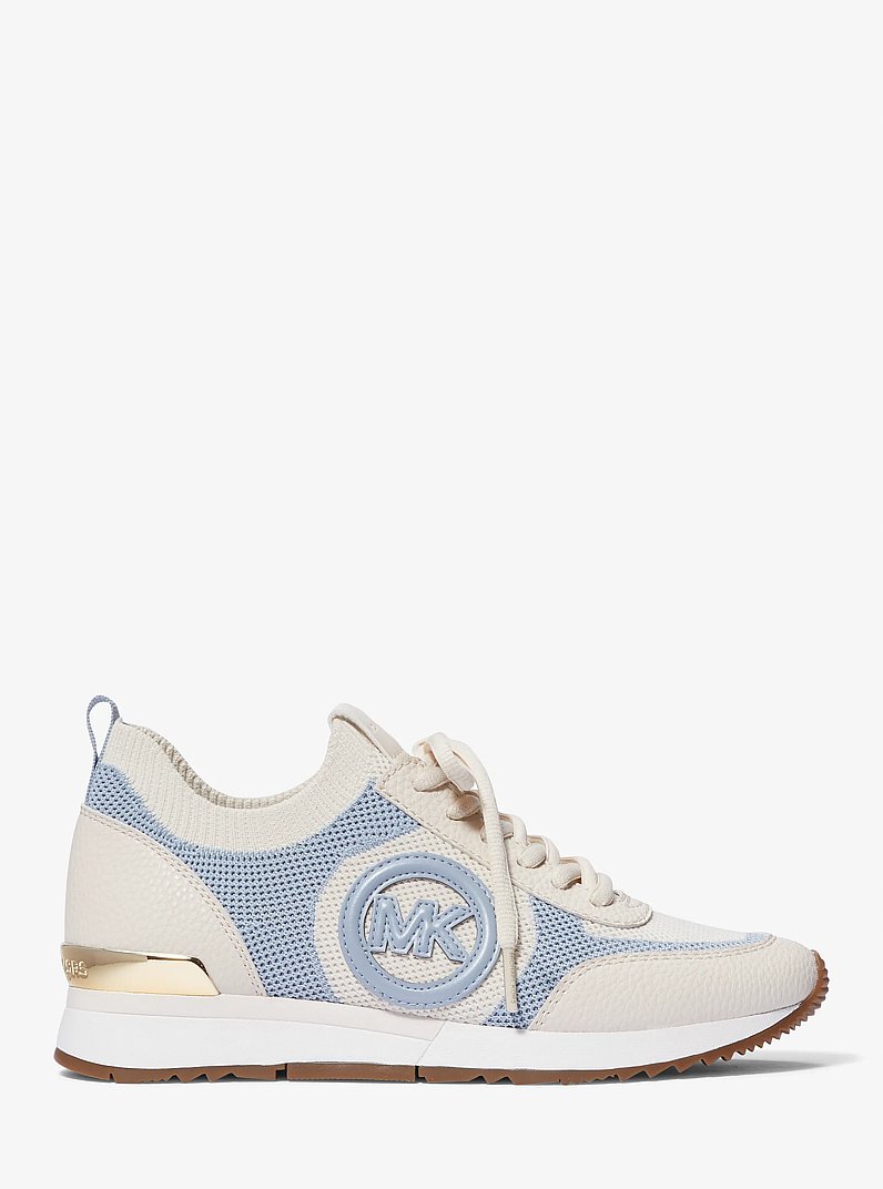 Jenkins Stretch Knit Trainer in PALE BLUE | Michael Kors