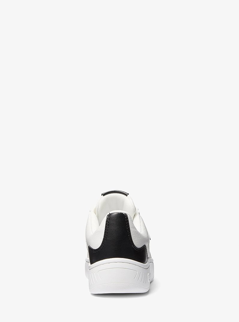 Kai Mixed-Media Sneaker in OPTIC WHITE/BLK | Michael Kors