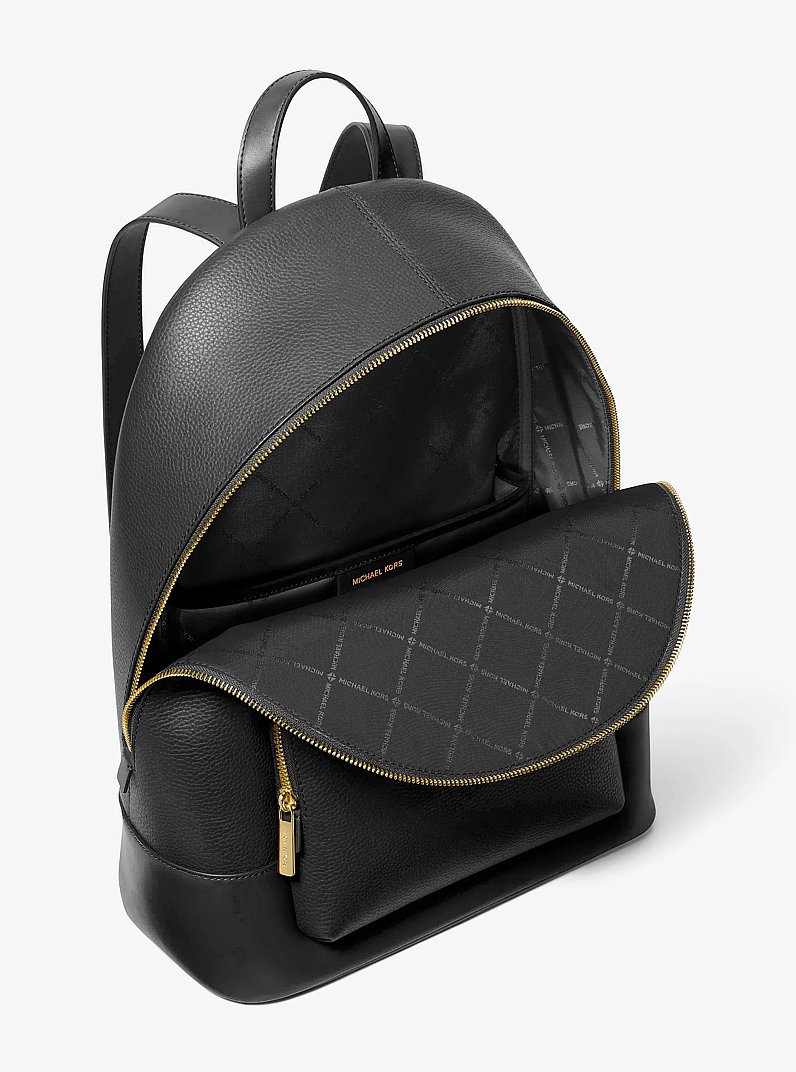 Connie Large Leather Backpack in BLACK | Michael Kors