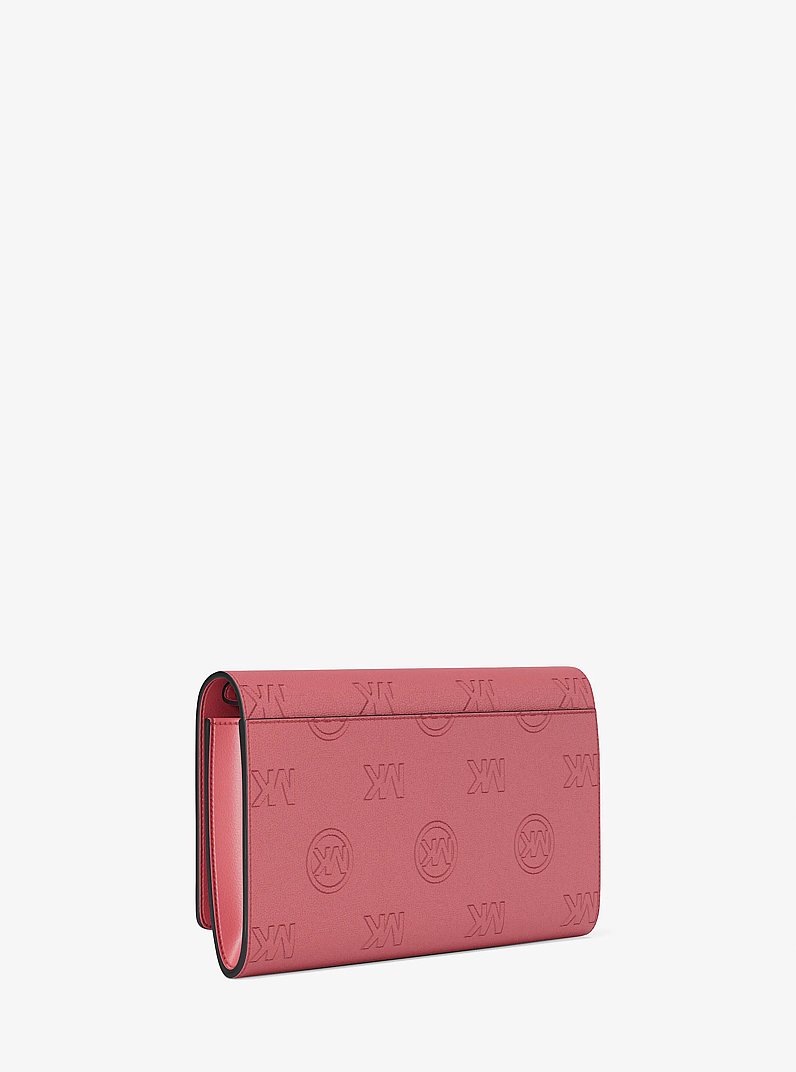 Grand portefeuille Carson &agrave; logo grav&eacute; in HIBISCUS | Michael Kors