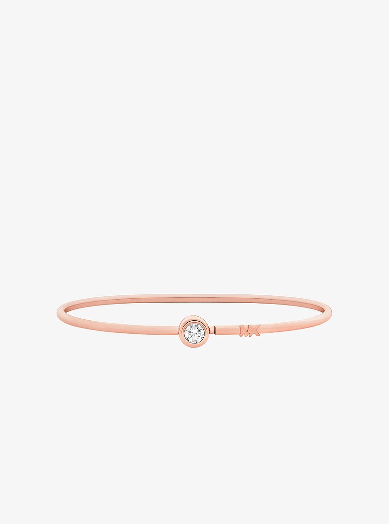 Pulsera r&iacute;gida con piedra redonda in DORADO ROSA | Michael Kors