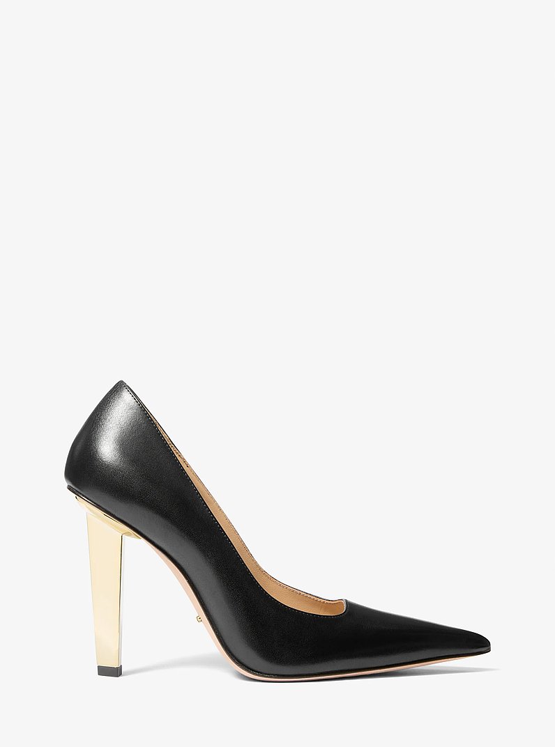 Halle Leather Pump in BLACK | Michael Kors