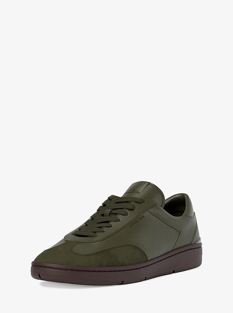 Wilton Leather Sneaker in IVY | Michael Kors