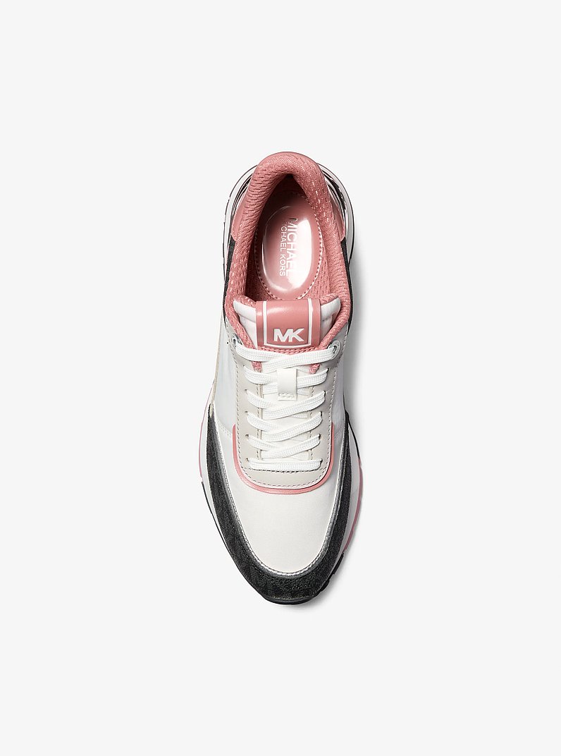 Nova Mixed-Media Trainer in ROSE | Michael Kors