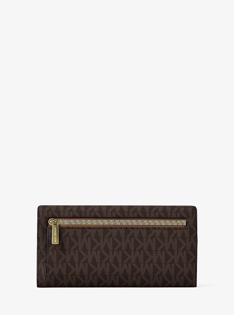 Reed Large Signature Logo Wallet in BROWN | Michael Kors