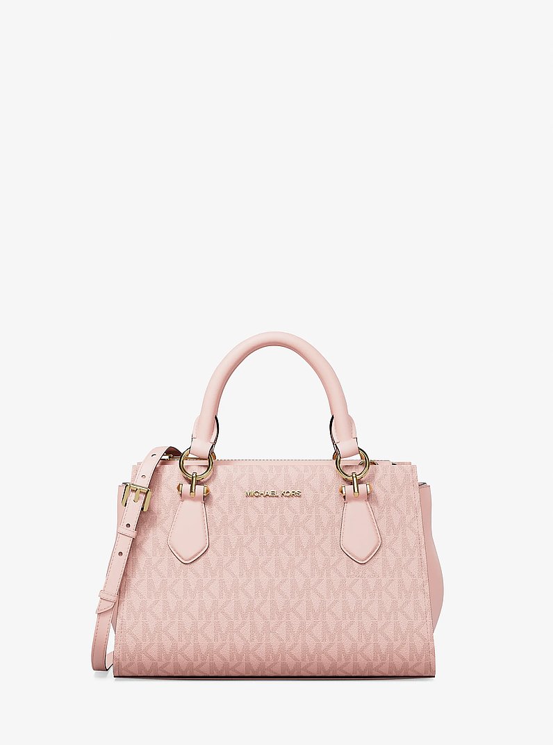 Marilyn Small Signature Logo Messenger Bag in POWDER BLUSH | Michael Kors