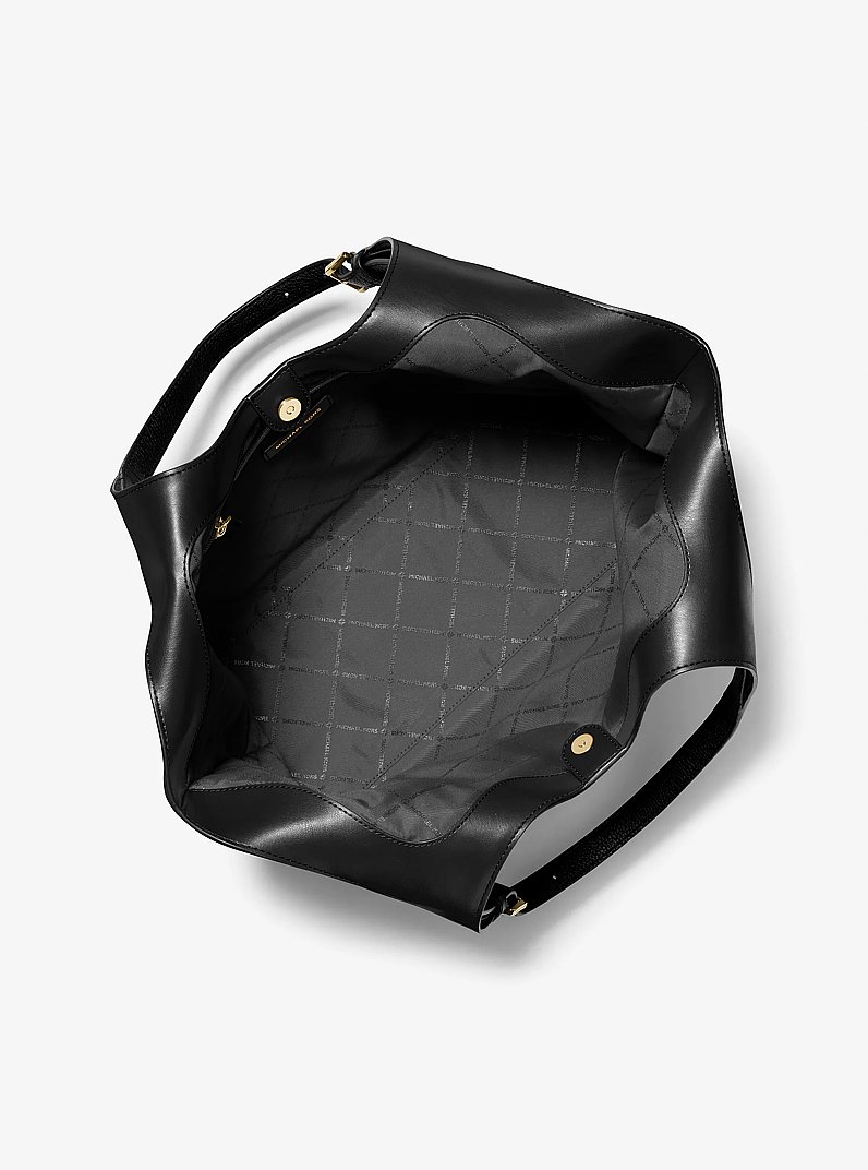 Bernie Large Pebbled Leather Tote Bag in NEGRO | Michael Kors