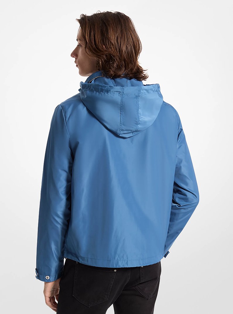 Veston coupe-vent tiss&eacute; in BLEU OC&Eacute;AN | Michael Kors