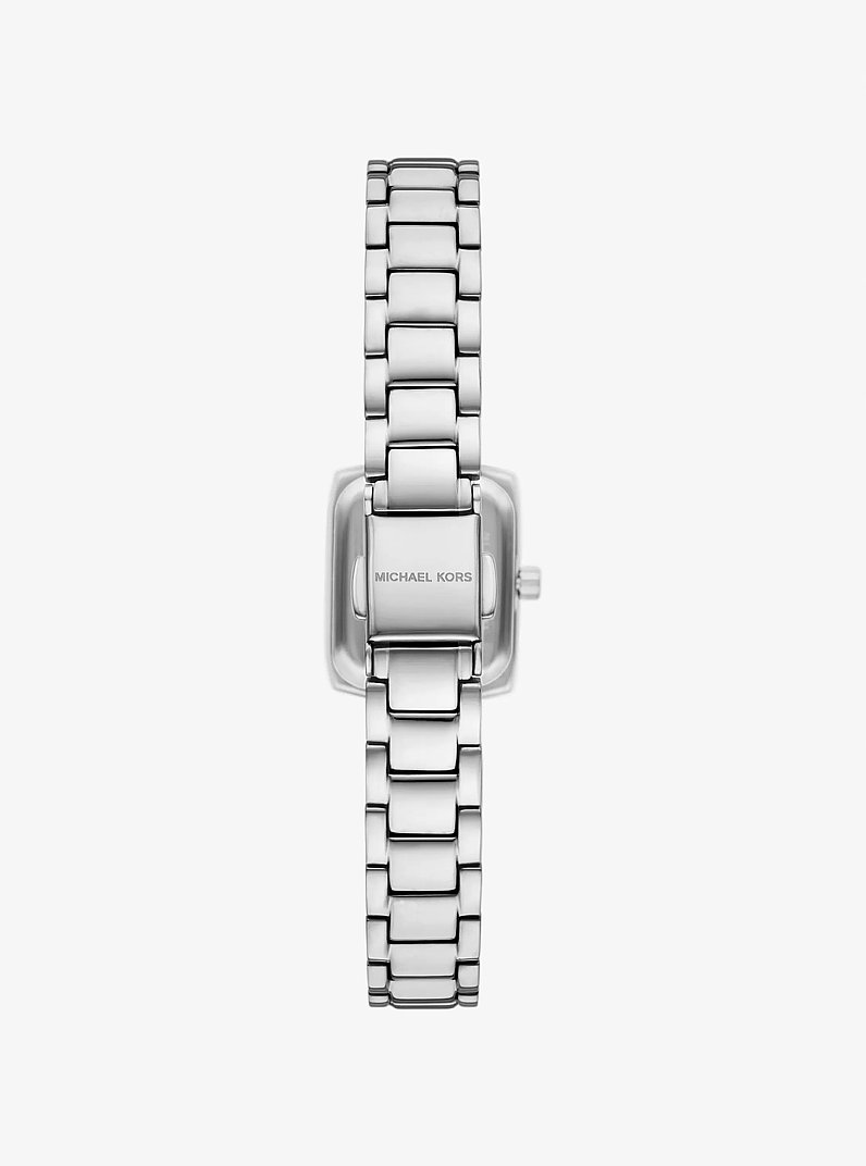 Micro Alane Silver-Tone Pav&eacute; Watch in SILVER | Michael Kors
