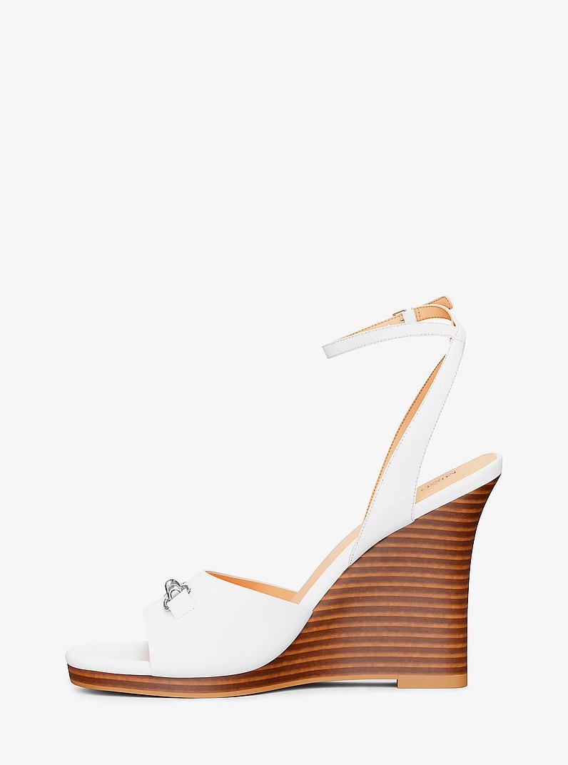 Carson Leather Wedge Sandal - thumbnail 3