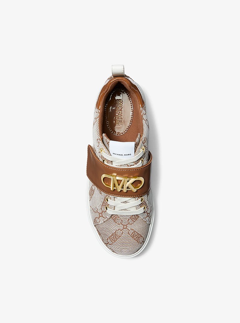 Emmett Embellished Empire Logo Jacquard Trainer