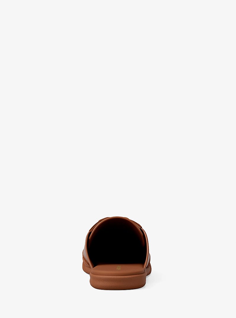 Nolan Leather Mule in LUGGAGE | Michael Kors