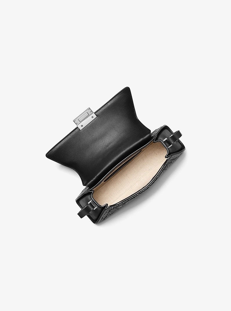 Ludlow Medium Hand-Crocheted Straw Shoulder Bag