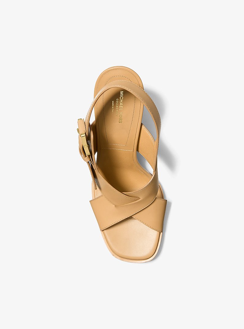 Jasmine Leather Sandal in CAY&Uacute; | Michael Kors
