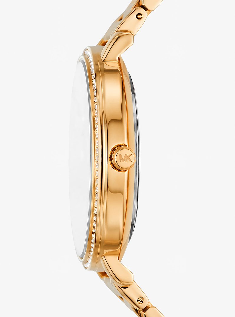 Orologio Pyper tonalit&agrave; oro con pav&eacute; in ORO | Michael Kors